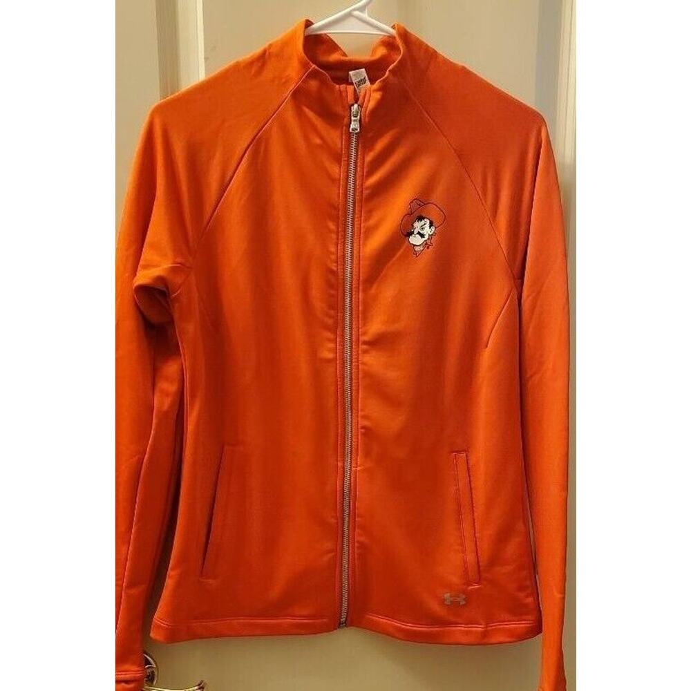 Under Armour Oklahoma State Cowboys Full Zip Jacket Orange Women's Size M
